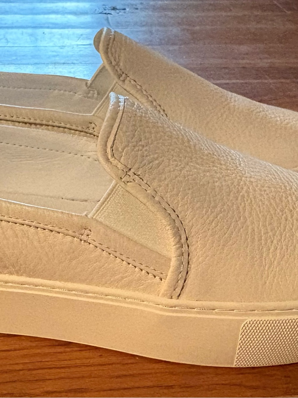 UGG “Jass” Leather Slipon Sneakers, Size 6.5, White, NWOT - Picture 4 of 7